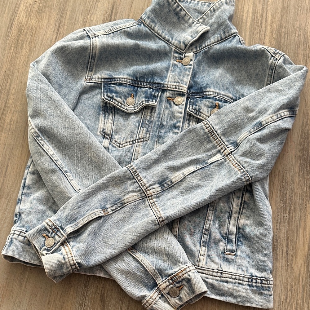 Free People Light Blue Jean Jacket - Picture 5 of 16